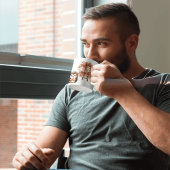 Mug Illustration d'un hérisson mignon d'automne avec u
