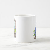 Mug Illustration D'Un Iguanodon Mettant Sur Le Maquill (Centre)