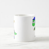 Mug Illustration D'Un Joueur De Baseball Brontosaurus. (Centre)