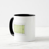 Mug Illustration d'un lancement de rugby (Devant gauche)