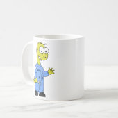 Mug Illustration D'Un Mécanique Brontosaurus. (Devant gauche)