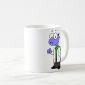 Mug Illustration D'Un Médecin Spinosaure. (Devant droit)