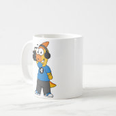 Mug Illustration D'Un Opérateur De Caméra Parasaurolop (Devant gauche)
