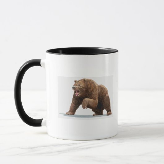 Mug Illustration d'un ours Brown (Gauche)