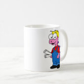 Mug Illustration D'Un Ouvrier De Construction De Stego (Devant droit)