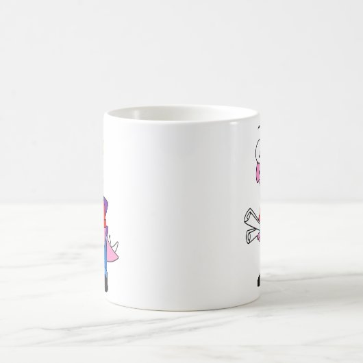 Mug Illustration D'Un Ouvrier De Construction De Stego (Centre)