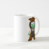 Mug Illustration D'Un Pirate De Stegosaurus, Jack Spar (Devant droit)