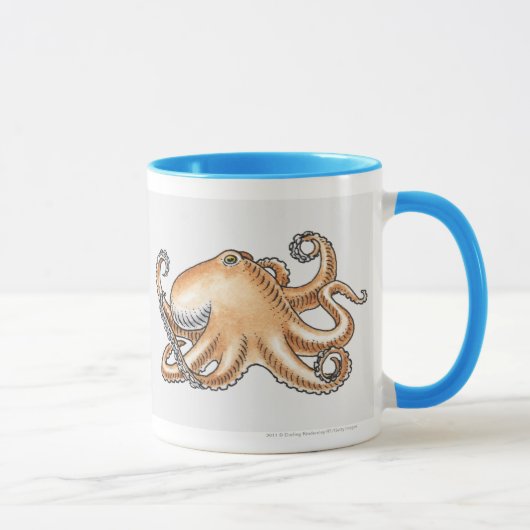 Mug Illustration d'un poulpe (Droite)