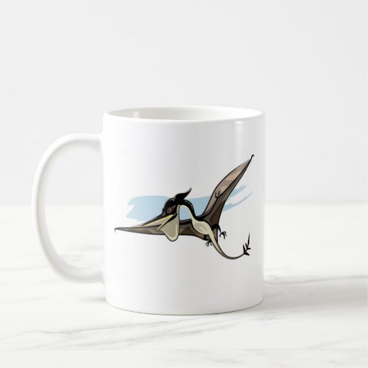 Mug Illustration D'Un Pteranodon Dinosaure. (Gauche)