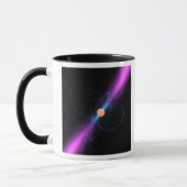 Mug Illustration d'un pulsar (Gauche)