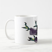 Mug Illustration D'Un Rapteur Qui Fait Du Karaté. (Gauche)