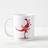 Mug Illustration D'Un Raptor Danseur Ballerina. (Gauche)