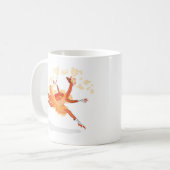 Mug Illustration D'Un Raptor Danseur Ballerina. 2 (Devant gauche)