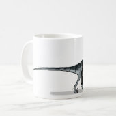 Mug Illustration D'Un Serveur De Restauration Raptor. (Devant gauche)