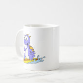 Mug Illustration D'Un Spinosaure De Surf. (Devant gauche)
