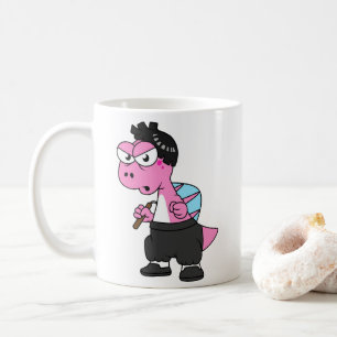 Mug Illustration D'Un Spinosaurus Bruce Lee.