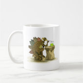 Mug Illustration D'Un Stegosaurus Qui Boit Une Boisson (Gauche)