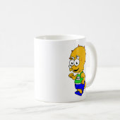 Mug Illustration D'Un Tricératops Runner. (Devant droit)