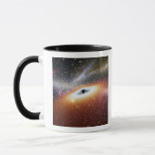 Mug Illustration d'un trou noir supermassif (Gauche)