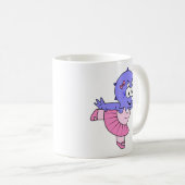 Mug Illustration D'Une Danse De Ballet Triceratops. (Devant droit)
