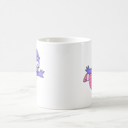 Mug Illustration D'Une Danse De Ballet Triceratops. (Centre)
