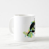 Mug Illustration d'une femme qui s'étire (Devant gauche)