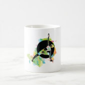 Mug Illustration d'une femme qui s'étire (Centre)
