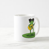 Mug Illustration d'une grenouille de dessin animé cool (Devant droit)
