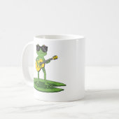 Mug Illustration d'une grenouille de dessin animé cool (Devant gauche)
