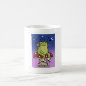 Mug Illustration d'une grenouille mignonne écoutant de (Centre)