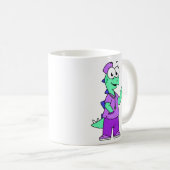 Mug Illustration D'Une Infirmière Stegosaurus. (Devant droit)