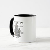Mug Illustration d'une infographie sur les conseils de (Devant gauche)