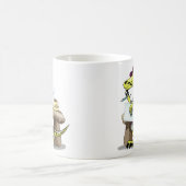Mug Illustration D'Une Pensée De Poète Raptor Caricatu (Centre)