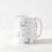 Mug Illustration d'une sirène de danse personnalisée (Devant droit)