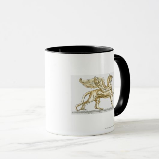 Mug Illustration d'une statue de griffon (Devant droit)