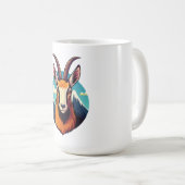 Mug Illustration d'une tête de chamois (Devant droit)
