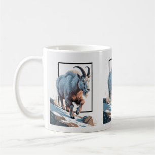 Mug Illustration en 3D du cadre majestueux de chèvre d