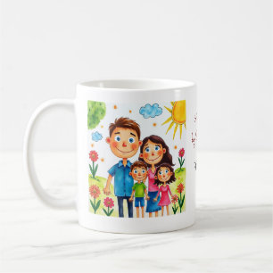 Mug illustration enfant personnalisée  enfants qui s'é