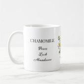Mug Illustration et utilisations de la camomille (Gauche)