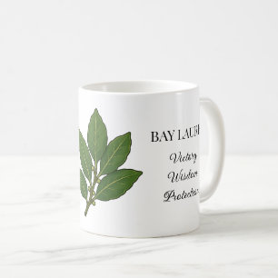 Mug Illustration et utilisations de la plante de lauri