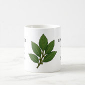 Mug Illustration et utilisations de la plante de lauri (Centre)