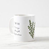 Mug Illustration et utilisations de l'herbe de thym (Devant gauche)