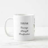 Mug Illustration et utilisations de l'herbe de thym (Gauche)