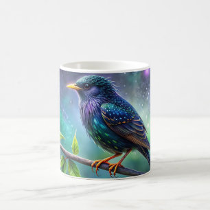 Mug Illustration européenne de l'oiseau de Starling Mu