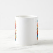 Mug Illustration Fiery Dragon Rouge Chinois (Centre)