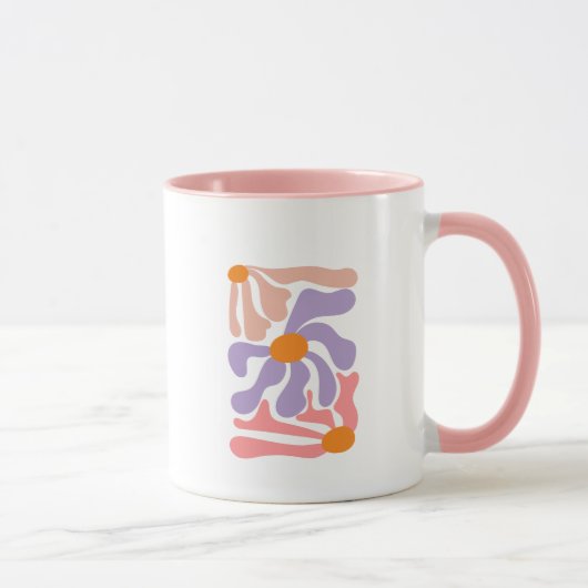 Mug Illustration florale d'art (Droite)