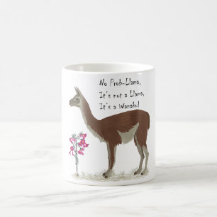 Mug Illustration florale de la lama pas de Prob-llama