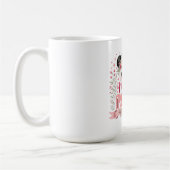 Mug Illustration florale rose de Maman Panda Maternité (Gauche)