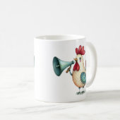 Mug Illustration folklorique de poulet ou coq Whimsica (Devant droit)