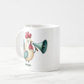 Mug Illustration folklorique de poulet ou coq Whimsica (Devant gauche)